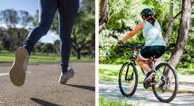 ওজন কমাতে জগিং ভালো না সাইকেল চালানো? 