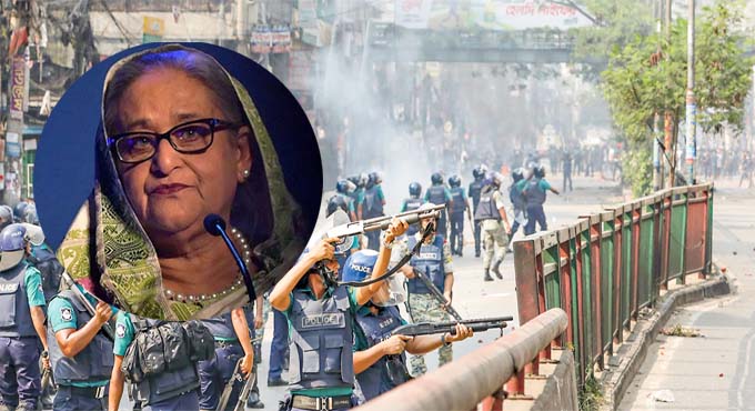 জুলাইয়ে প্রাণঘাতী অস্ত্র প্রয়োগের অনুমতি দিয়েছিলেন শেখ হাসিনা